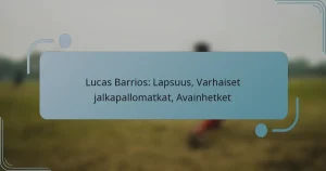 Lucas Barrios: Lapsuus, Varhaiset jalkapallomatkat, Avainhetket